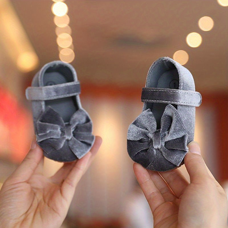 Cute Bow Doll Shoes For Baby Girls To Walk