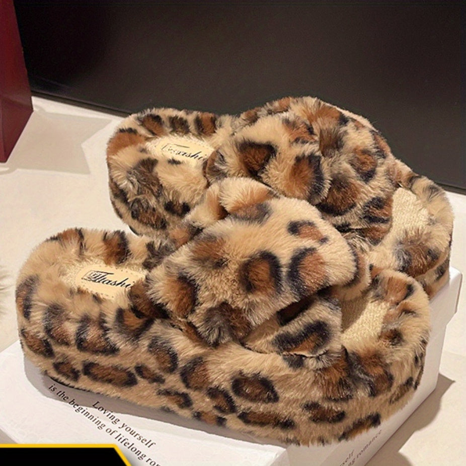 Dép Lông Báo Đế Cao Tăng Chiều Cao Thu Đông 2024