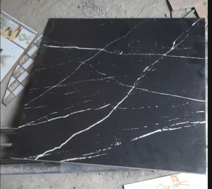 HPR 6067 matte black lightning floor tiles, size 60x60cm