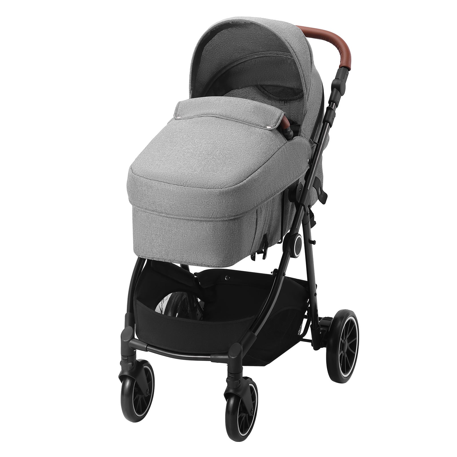 VEVOR stroller, folding &amp; reversible seat, dark gray