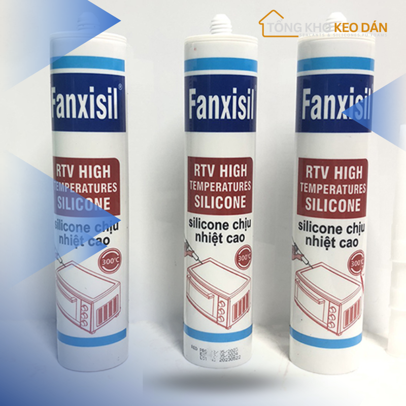 RED Heat Resistant Silicone Sealant 300ml 