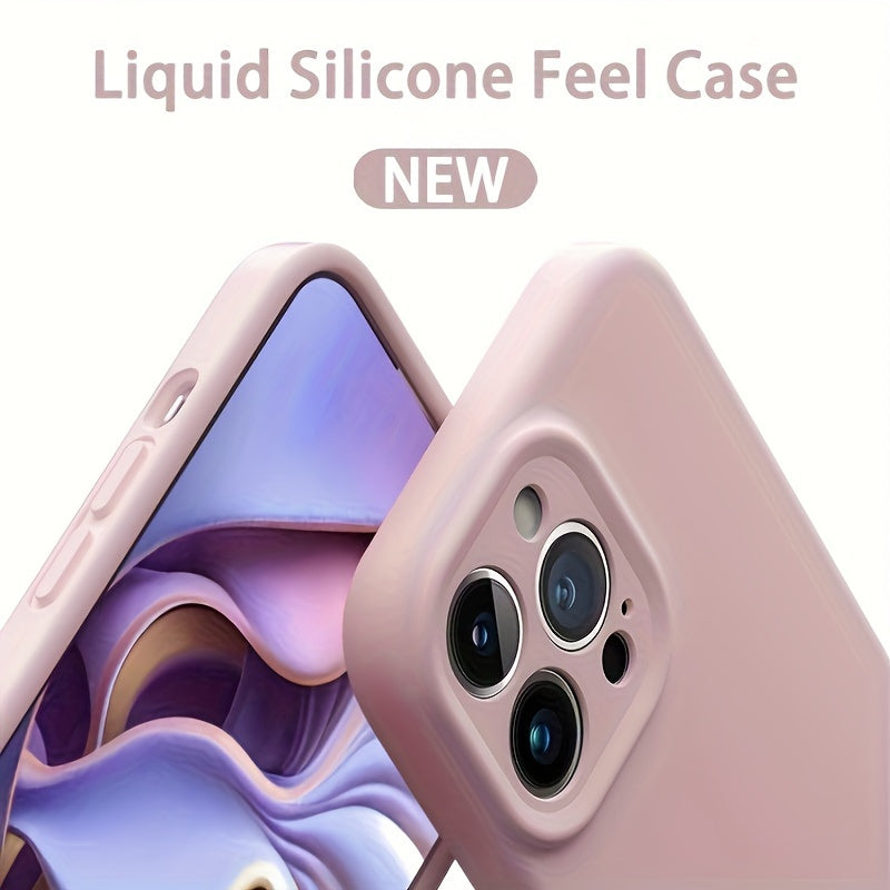 Ốp Lưng Silicon Cao Cấp Bảo Vệ Ống Kính iPhone