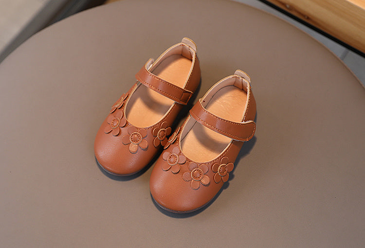 Giày Búp Bê Hoa 3D Siêu Nhẹ, Êm, Chống Trượt Cho Bé