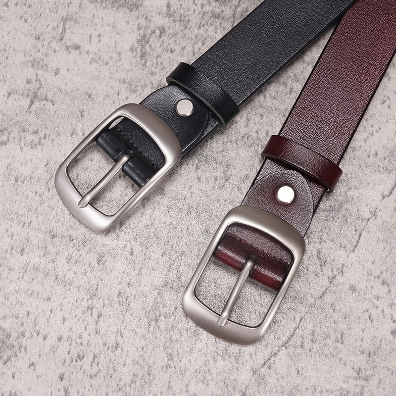 Thắt Lưng Nữ Da Thật Sang Trọng - Khóa Kim Loại Sành Điệu