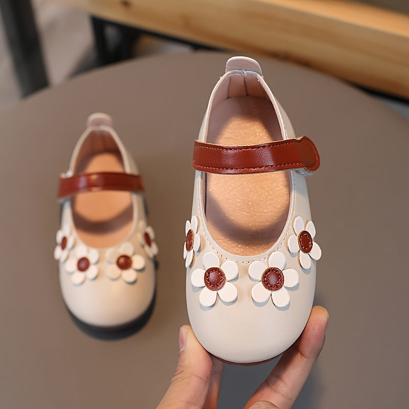 Giày Búp Bê Hoa 3D Siêu Nhẹ, Êm, Chống Trượt Cho Bé