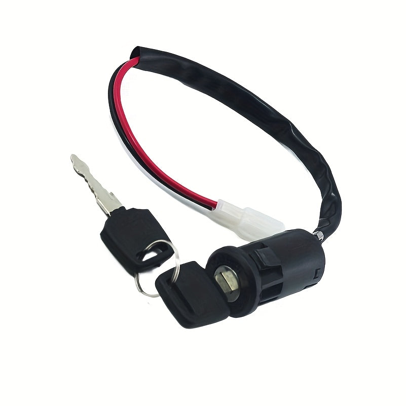 Key for a 2 Wire Plug Ignition Lock Switch Suitable for Motorcycles, Electric Mini Motos, Dirt Bikes, And Go-Karts.