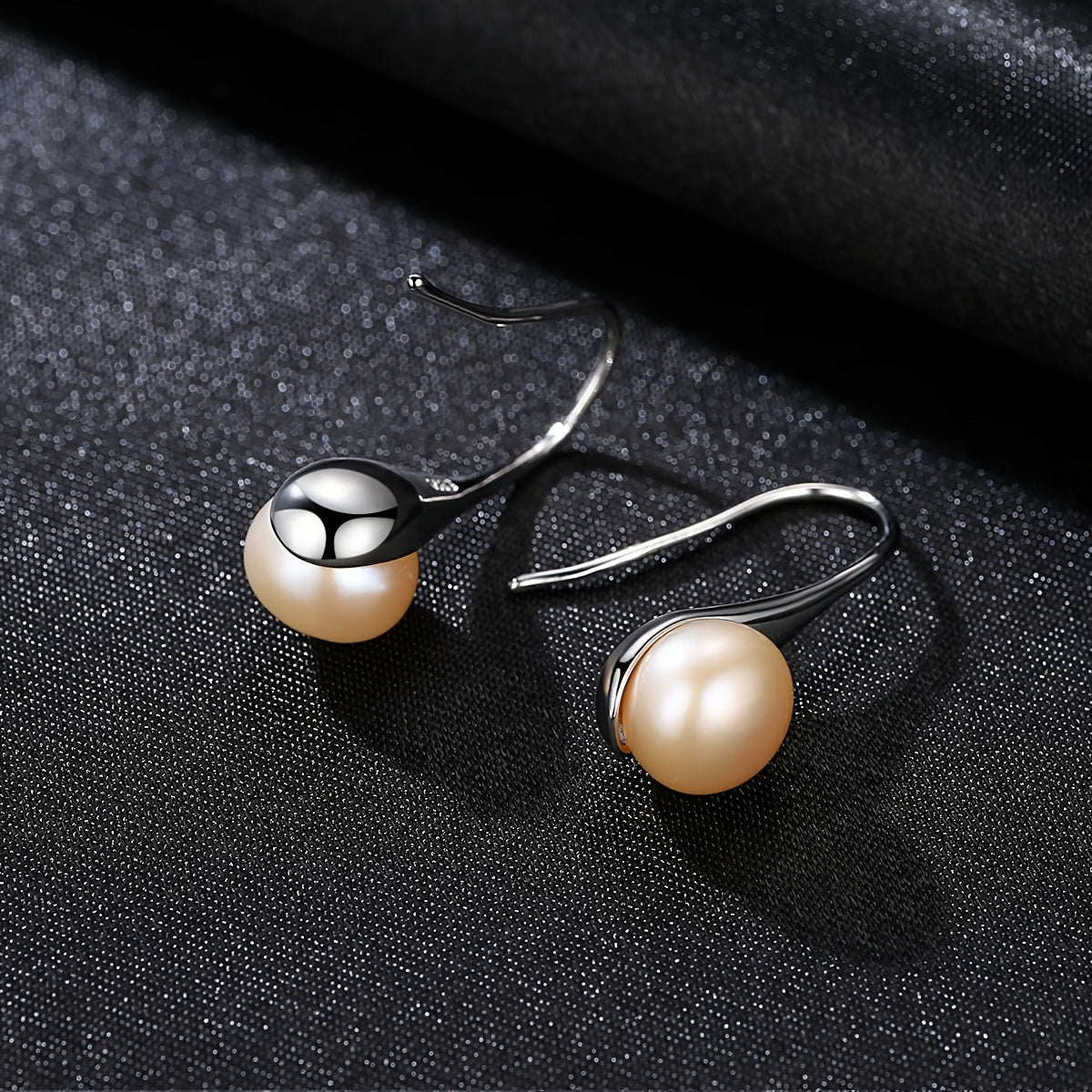 925 Silver Natural Freshwater Freshwater Pearls Drop Earrings for Women
