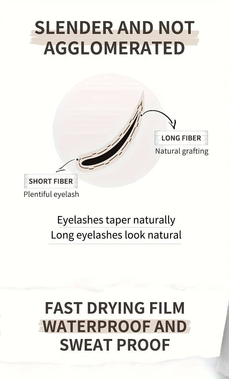 Super Thin Waterproof Mascara - Thick, Long-Lasting, Beautiful Lashes