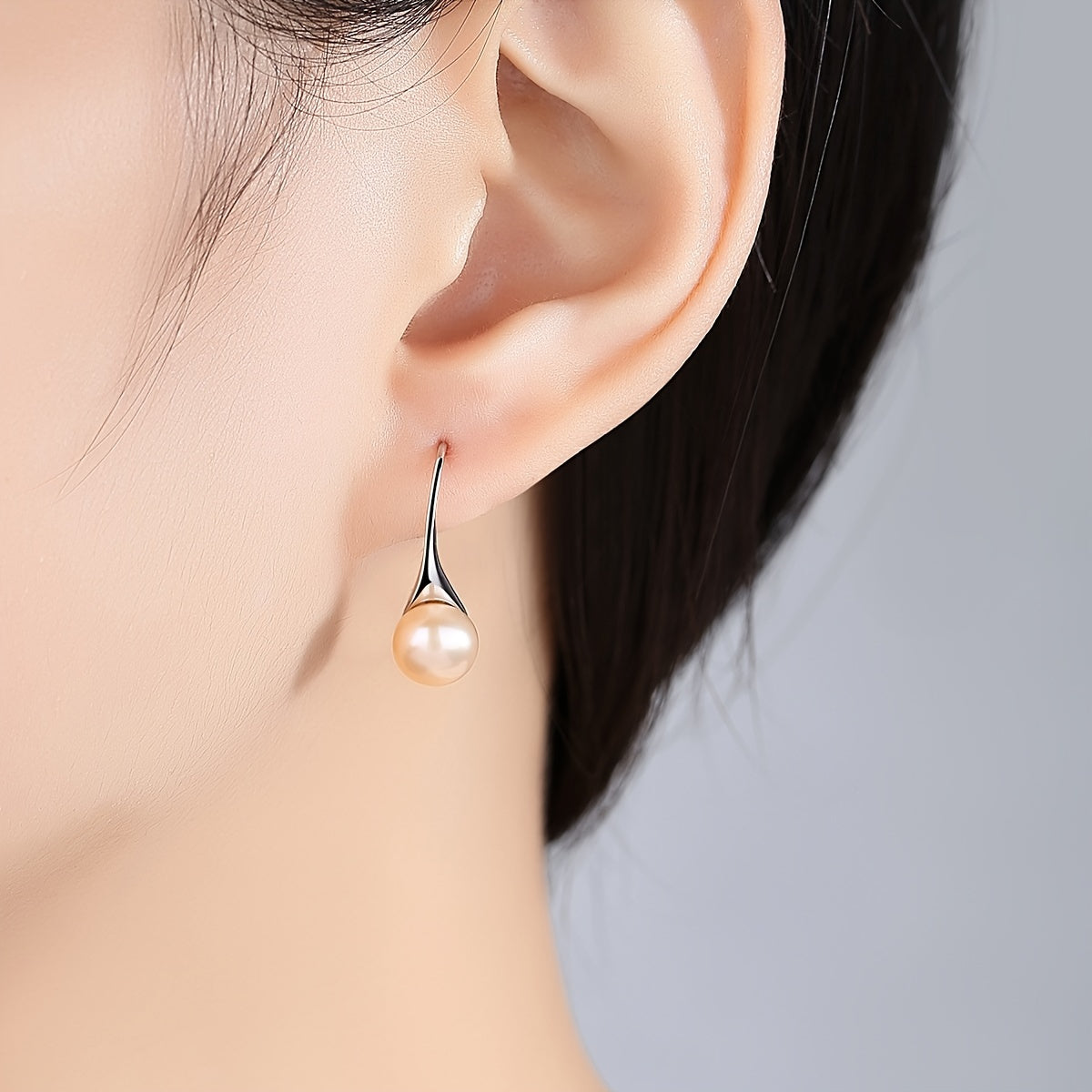 925 Silver Natural Freshwater Freshwater Pearls Drop Earrings for Women