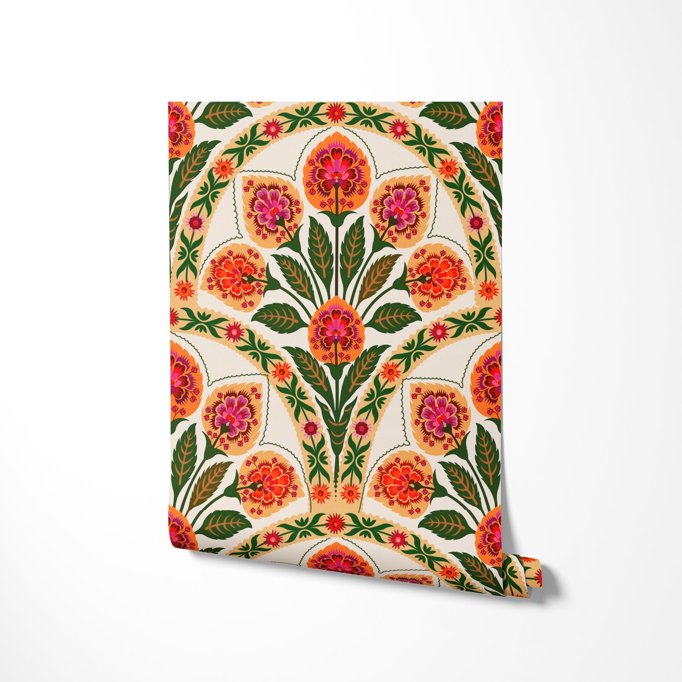 Waterproof Vintage Pattern Wallpaper 17.7x9.8ft