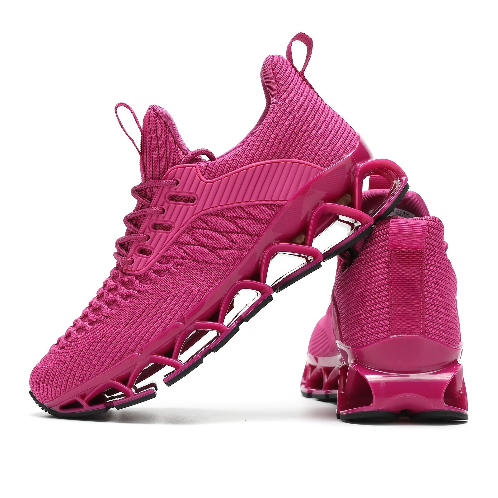 Chic Geometric Women's Sneakers for Fall – Breathable, Stabilizing, &amp; All-Season Running Comfort