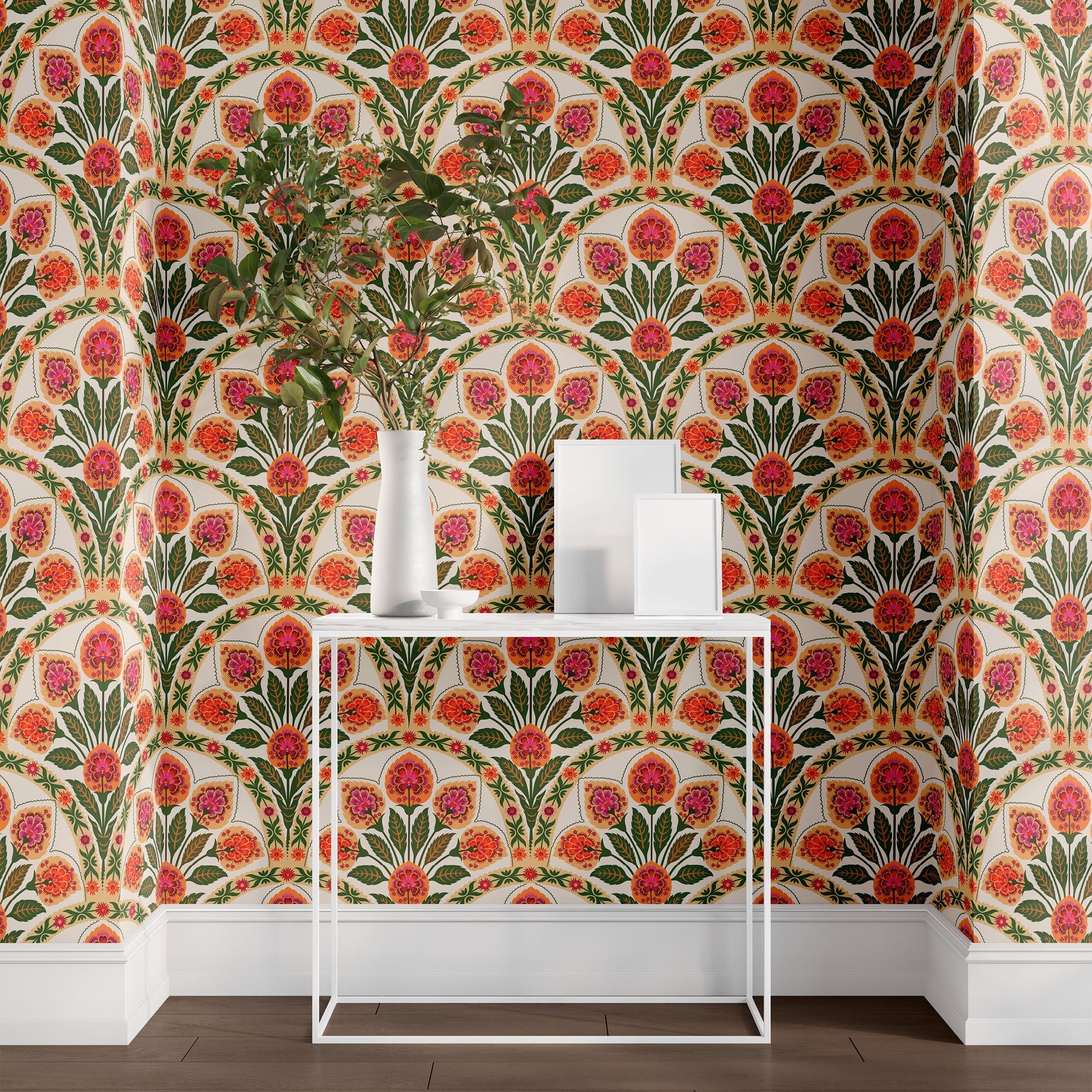 Waterproof Vintage Pattern Wallpaper 17.7x9.8ft