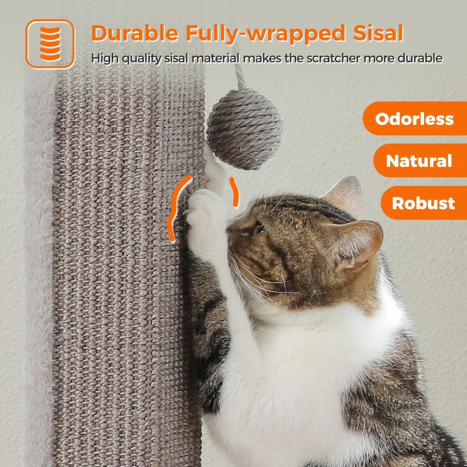 [Durable Cat Tower] Durable And Stable Multi-Level Cat Towers - 18.9"/32'' Cat Scratching Posts, Cat Trees With Hanging Balls For Active Felines, Available In Grey And Black - Daisan Mart