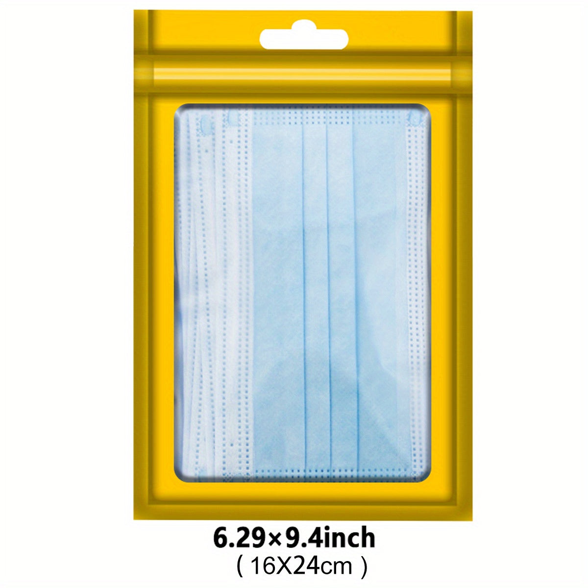 [Holographic Zipper Lock Bags] 100-Pack Holographic Zipper Lock Resealable Bags | Moisture-Proof Aluminum Foil Polyester Film Flat Transparent Window Pouch for Electronics/Jewelry/Cosmetics Organization, 4 Size Options, Non-f - Daisan Mart