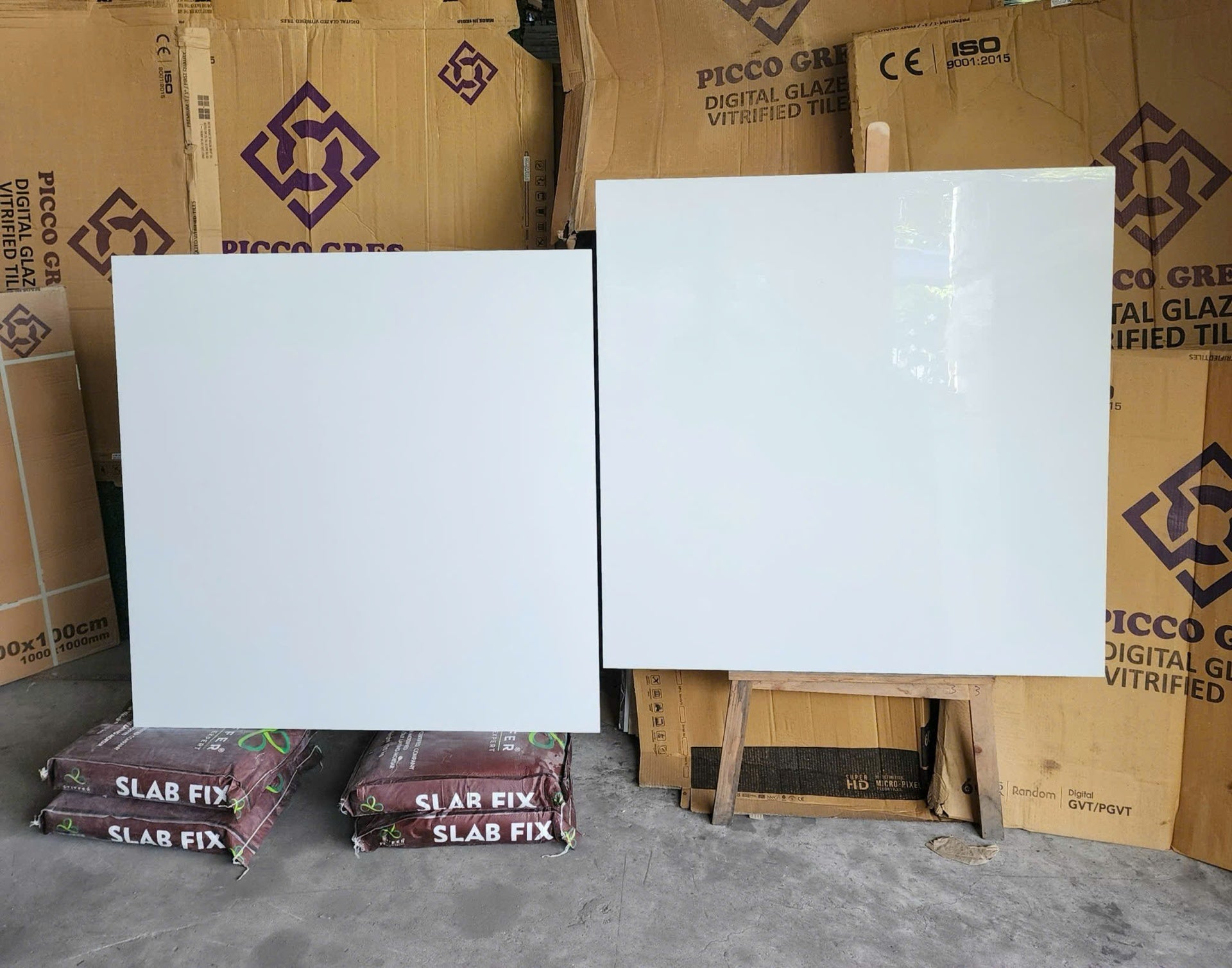 Gạch 1200x1200mm trắng bóng mã 121206 - Daisan Mart