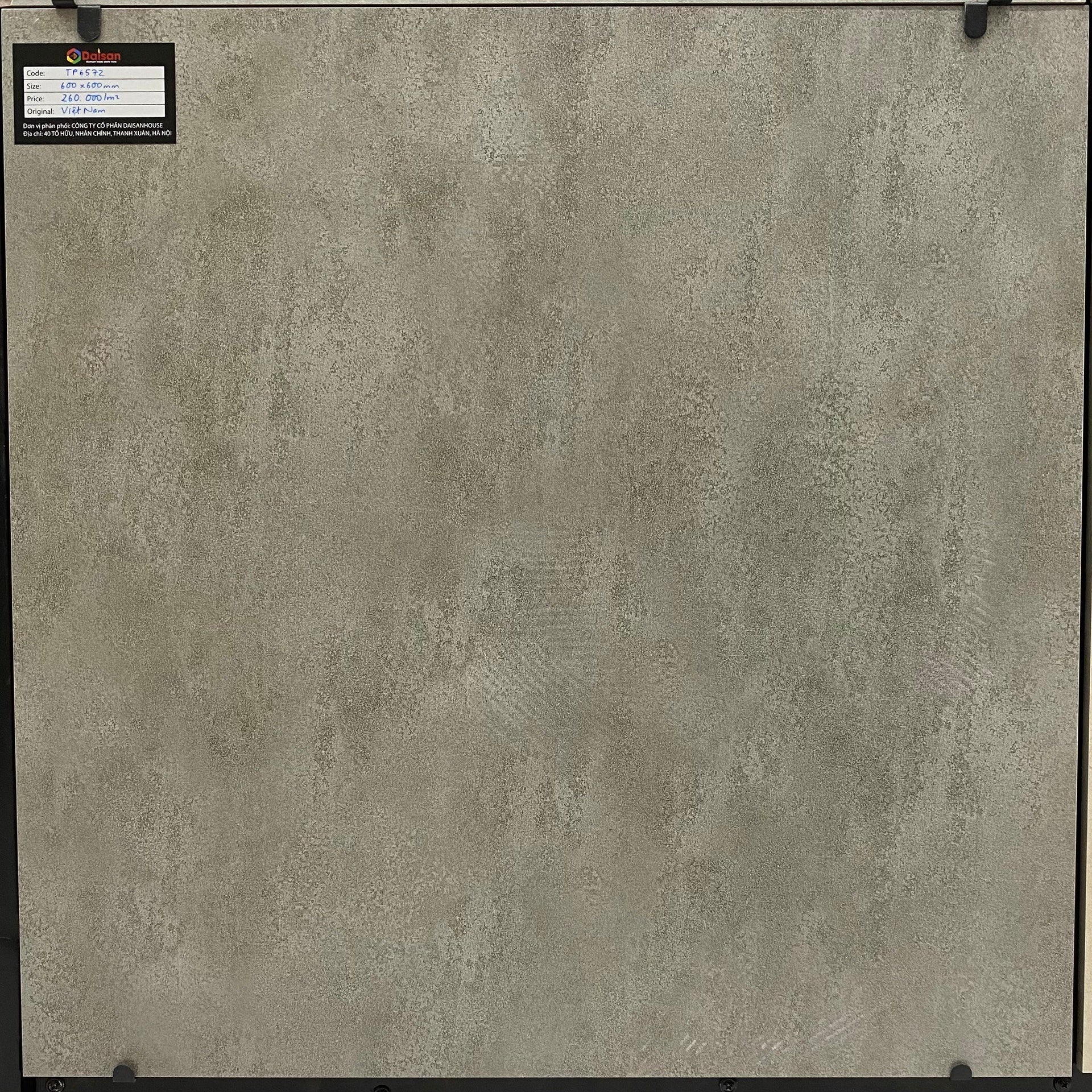 Gạch 600x600mm Men Matt Vân Xi Măng TP6572 - Daisan Mart