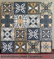 Gạch 6202 Giả Mix 60x60cm ceramix - Daisan Mart