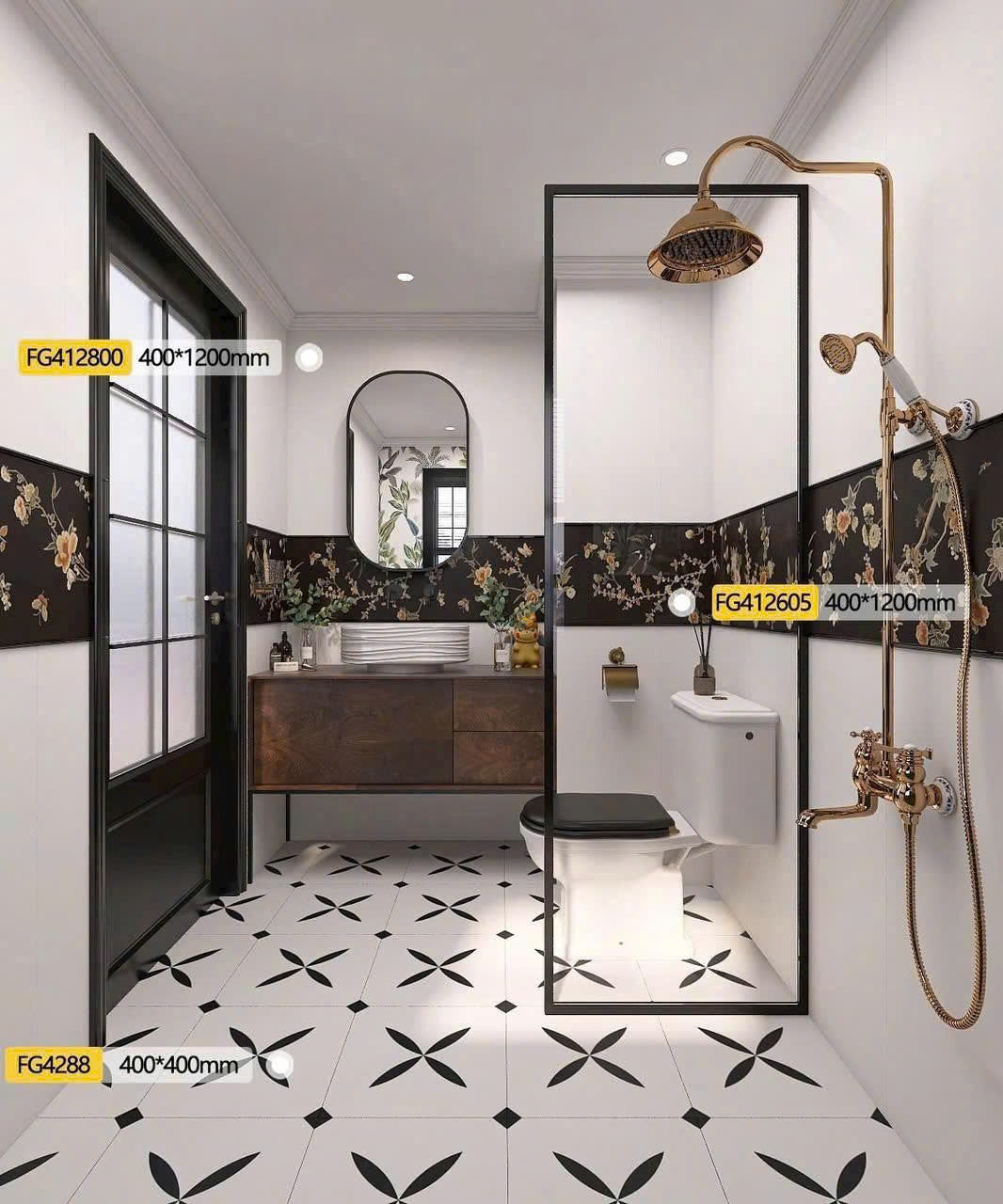 Gạch Bông KT 400x400mm mã MF4045 - Daisan Mart