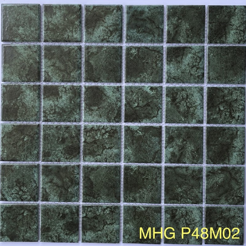 Gạch Gốm Sứ 306x306mm Xanh Phục Cổ P48M02 - Daisan Mart