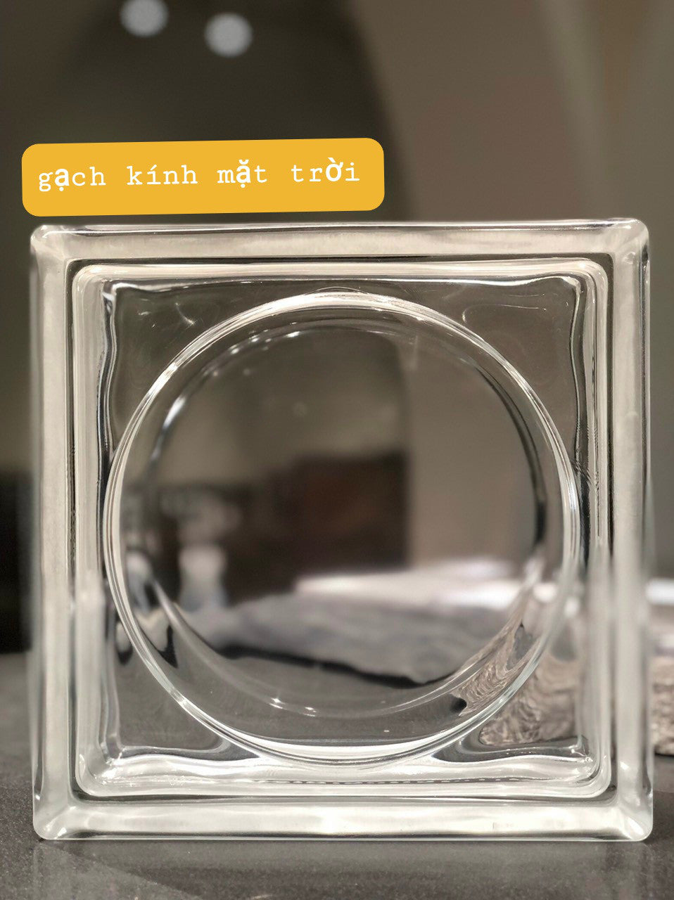 Gạch Kính Indo Mặt Trời 190x190x80 - Daisan Mart