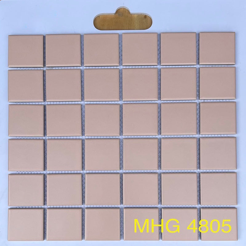 Gạch Mosaic gốm hồng 48x48mm MHG 4805 - Daisan Mart