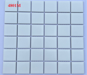 Gạch Mosaic Gốm Sứ Mờ 306x306mm Màu Trắng 4801M - Daisan Mart