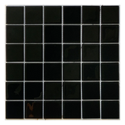 Gạch Mosaic Kính 48x48mm Men Bóng Màu Đen MH4809 - Daisan Mart