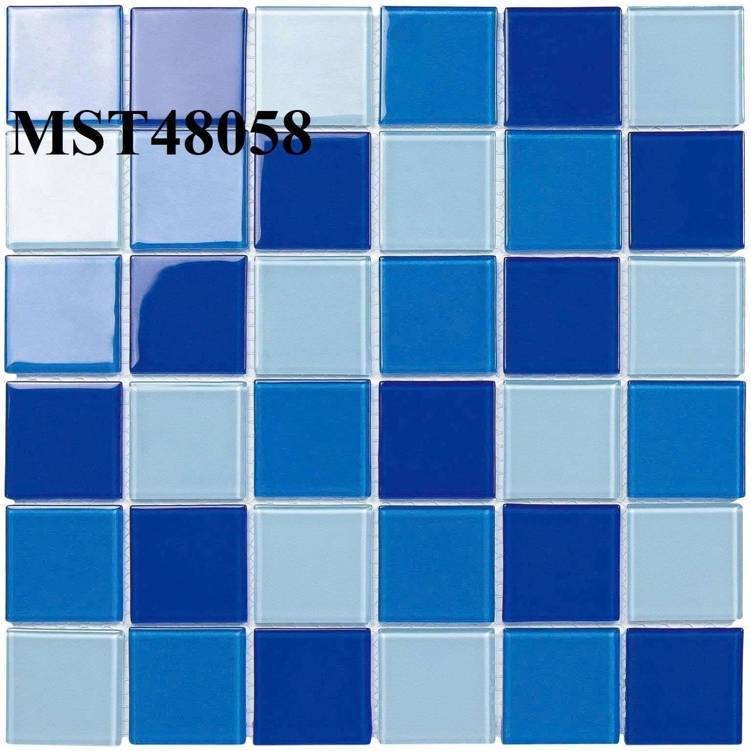 Gạch Mosaic kính chip KT 48x48mm mã Gp-48051 (1h/2m/22vi/16.5kg) - Daisan Mart