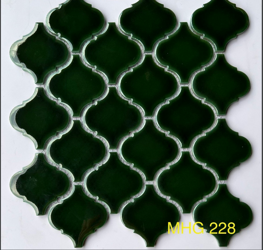 Gạch Mosaic lồng đèn xanh lục MHG 228 - Daisan Mart