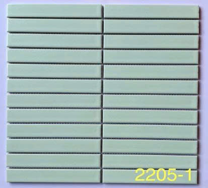 Gạch Mosaic Xanh 22*145mm Màu Xanh Mint MH 2205M - Daisan Mart