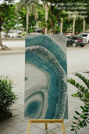 Gạch nhập khẩu Ấn Độ KT 600x1200mm mã Crystal Green - Daisan Mart