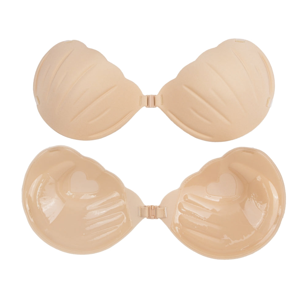 Áo ngực nâng ngực nữ thoải mái không dây dán silicone, tàng hình, tái sử dụng, hình vỏ sò 3D, chống thấm nước, thoáng khí - Daisan Mart
