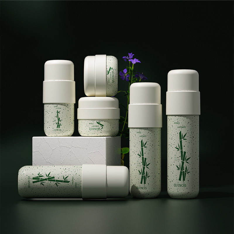 Bộ Chai Lọ Thủy Tinh Tím Xanh Tùy Chỉnh Mới, Chai Nhũ Tương 100ml, Hũ Kem 50G, Chai Thủy Tinh Cao Cấp 30ml Xử Lý Giả Đá Bóng Mờ - Daisan Mart