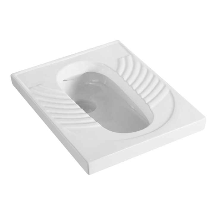 Bồn cầu Thiết bị vệ sinh Phong cách hiện đại Nhà tắm công cộng Chậu ngồi xổm bằng gốm - Daisan Mart