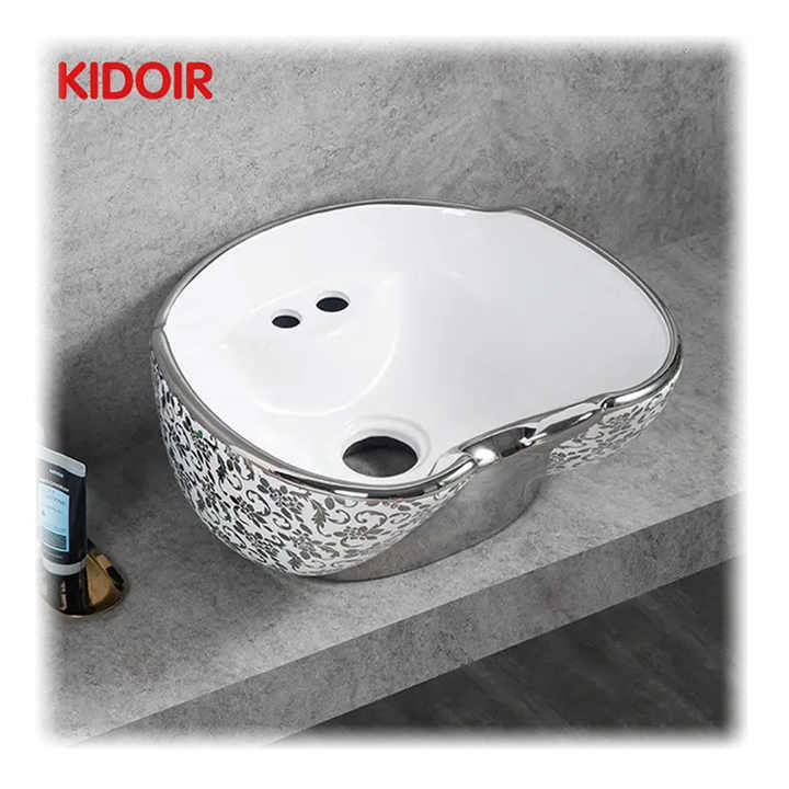 Bồn rửa mặt Kidoir Chaozhou Chậu rửa mặt Salon Mẫu phổ biến Bồn gội đầu Bồn rửa mặt Bồn gội đầu màu đen Khay đựng bát gội đầu - Daisan Mart