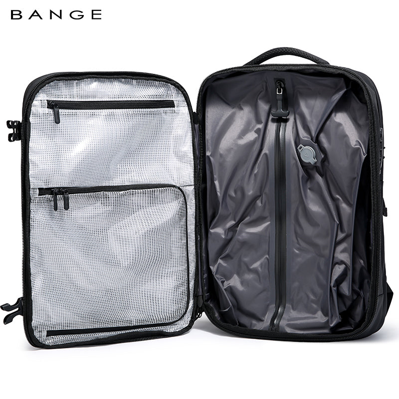 BANGE Ba Lô Nén Hút Chân Không Du Lịch Chống Trộm Dành Cho Nam Chống Nước Khóa TSA Mẫu Mới Bán Chạy - Daisan Mart