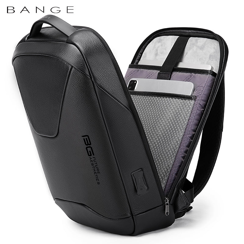 BANGE Balo Laptop Nam Công Sở Du Lịch Da Thật Chống Nước Mới Tùy Chỉnh - Daisan Mart