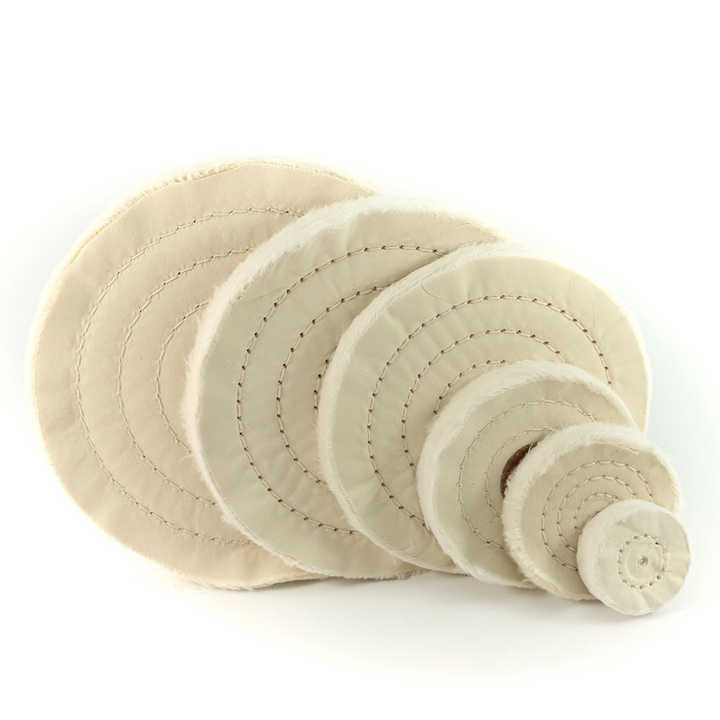 Bánh xe vải đánh bóng cotton hiệu ứng hoàn thiện gương dùng để đánh bóng đồ trang sức và đá quý - Daisan Mart