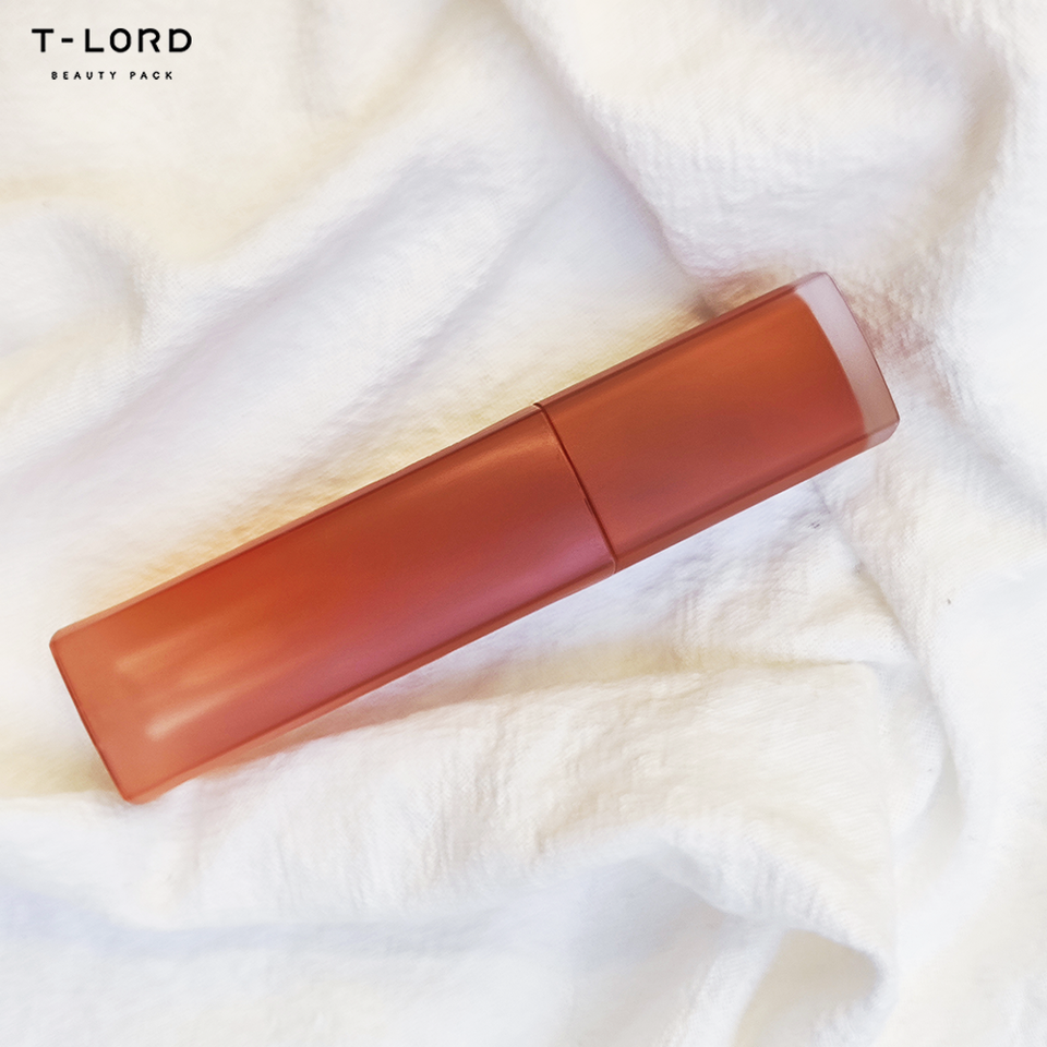 Bao bì chai son bóng nhựa trong suốt cao cấp kèm cọ ống có logo tùy chỉnh, dùng cho dụng cụ trang điểm