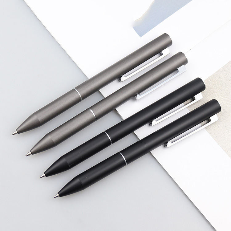 Promotional metal ballpoint pen stainless steel, copper for corporate office gift set 