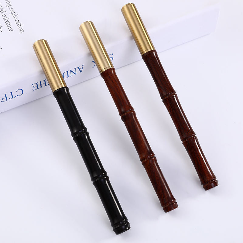 High Quality Custom Engraved Rosewood Roller Ball Pen with Brass Detail Eco Friendly Maple Wood Ball Pen Gift 