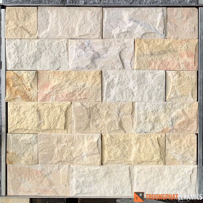 Đá ốp tường bóc vàng 10×20 - Daisan Mart