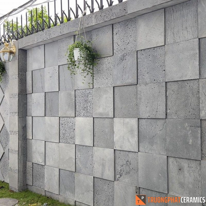 Đá ốp tường ong xám 30×30 3d - Daisan Mart