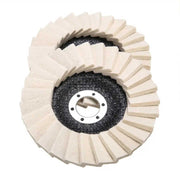 Đĩa đánh bóng 5 inch 125mm, mặt sau bằng sợi thủy tinh, đĩa nỉ, đĩa đánh bóng len cho máy mài góc - Daisan Mart