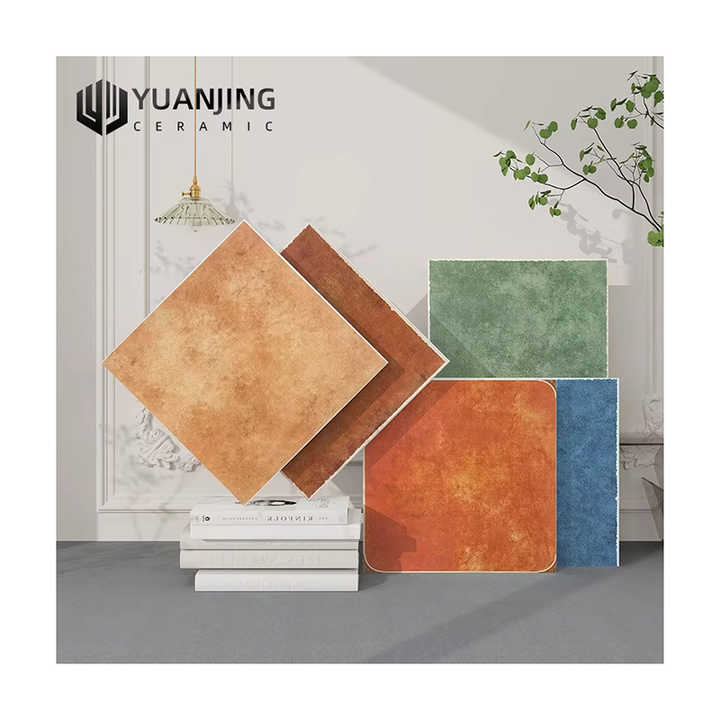 Gạch gốm lát nền và ốp tường sân vườn, nhà bếp phong cách Mỹ cổ điển, sang trọng, chống trơn, 400*400mm - Daisan Mart