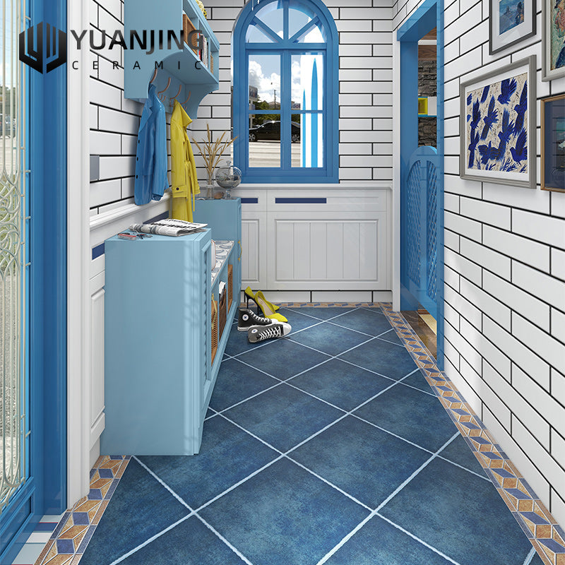 Gạch gốm lát nền và ốp tường sân vườn, nhà bếp phong cách Mỹ cổ điển, sang trọng, chống trơn, 400*400mm - Daisan Mart