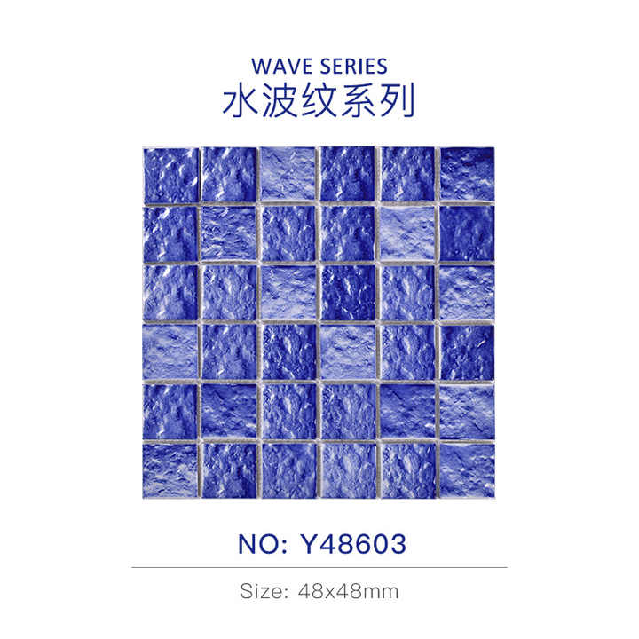 Gạch Khảm Hồ Bơi Vuông Màu Xanh Lá Xanh Dương Centurymosaic - Daisan Mart