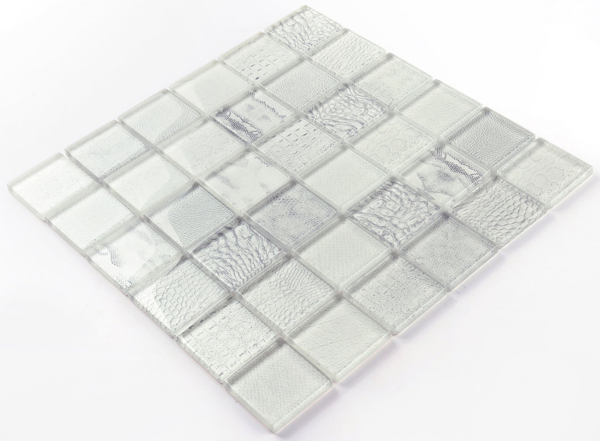 Gạch khảm kính hiện đại 48x48x8mm in kỹ thuật số họa tiết động vật hoang dã kiểu lát gỗ cho nhà bếp, phòng tắm, phòng khách, ngoài trời - Daisan Mart