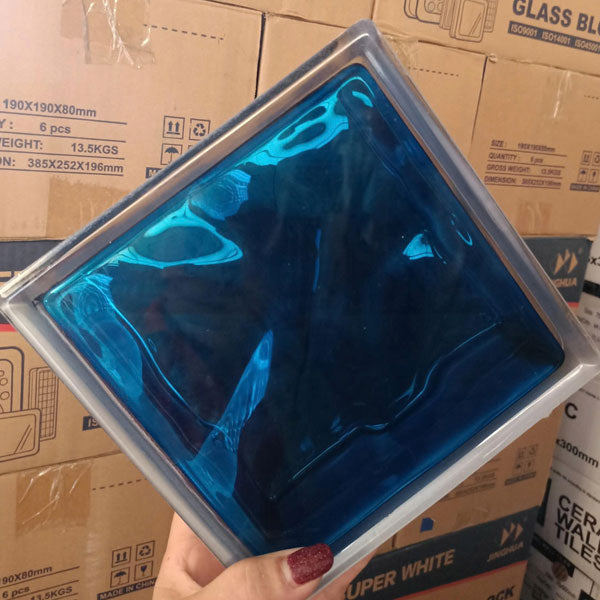 Gạch kính màu Trung Quốc 19x19x8cm - Daisan Mart
