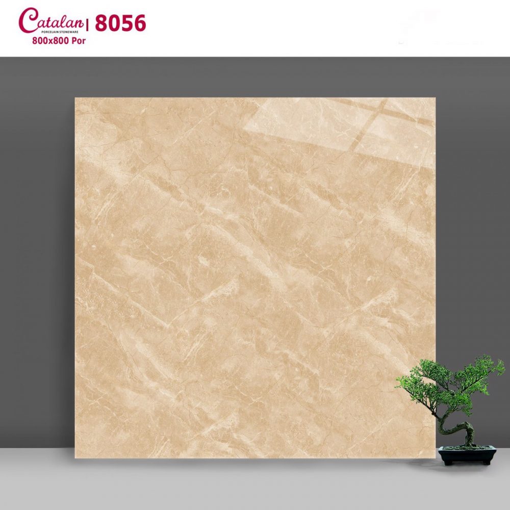 Gạch lát nền Catalan 80×80 vân đá vàng 8056 - Daisan Mart